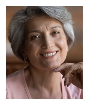 Woman sharing healthy smile