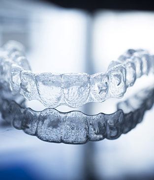 Close-up of a single aligner for Invisalign in Rio Rancho, NM