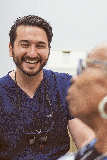 couple smiling